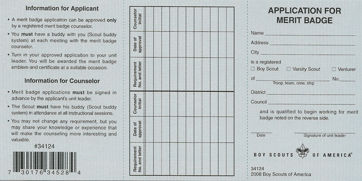 Front of card